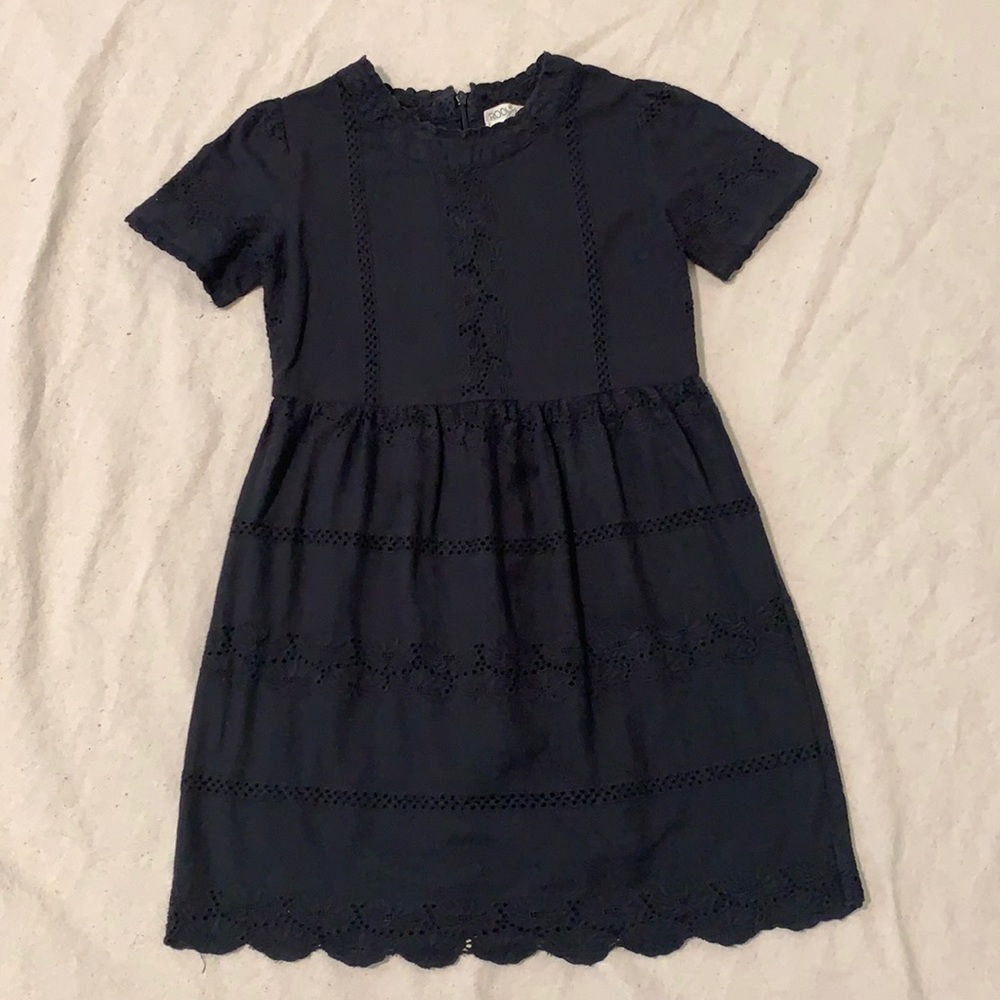 Roolee Kids - Jadelynn Dress - Black Eyelet Sizes 7/8